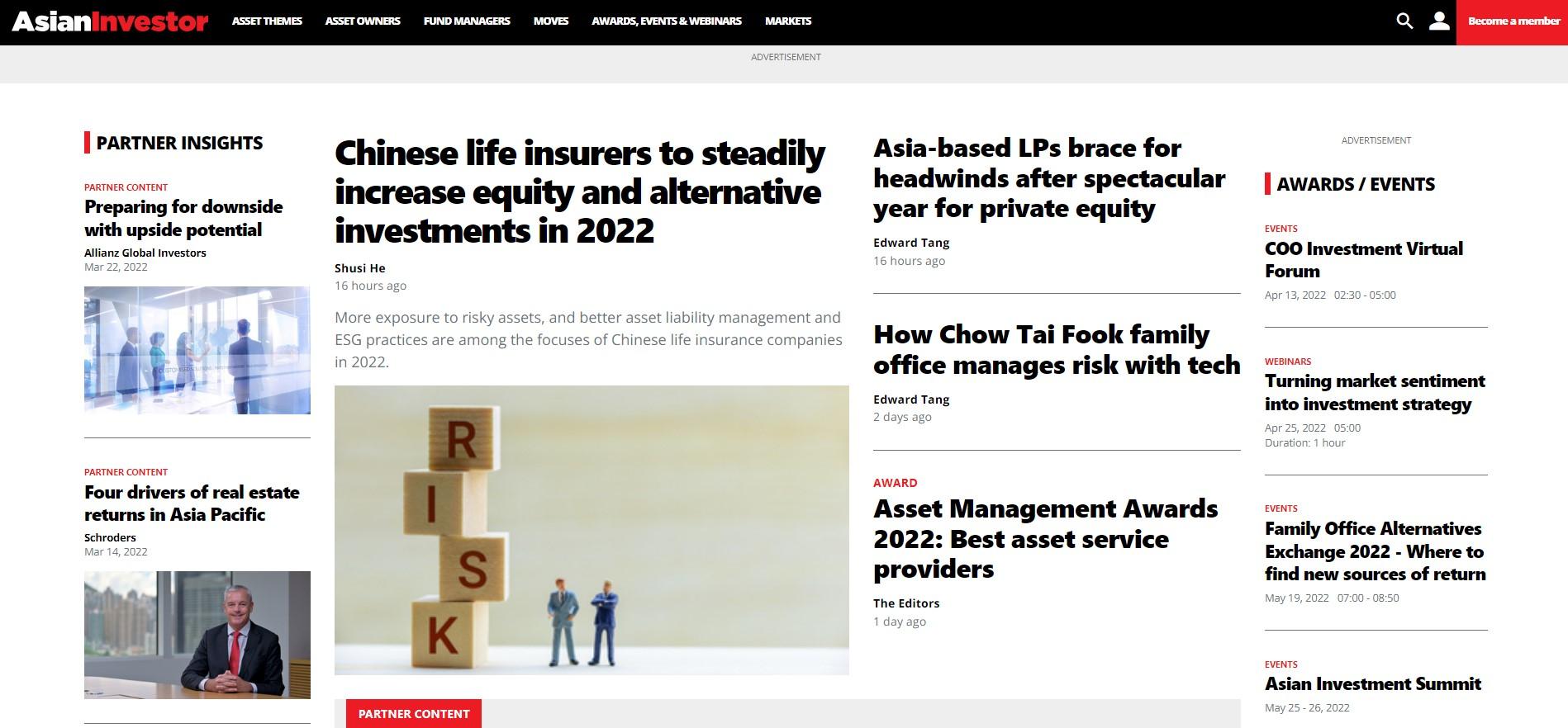 Haymarket unveils new website for AsianInvestor